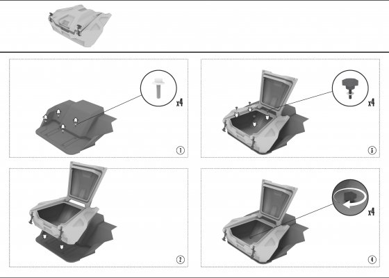 YAMAHA YXZ 1000 UTV CARGO BOX