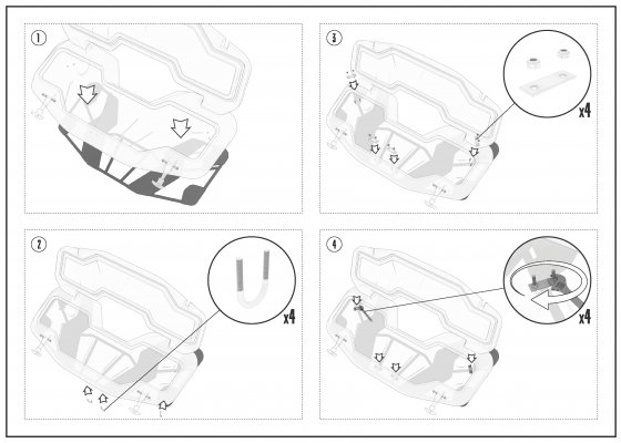 CFMOTO CFORCE 450 FRONT ATV BOX