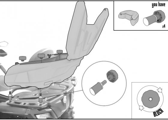 CFMOTO ATV СFORCE 550/X5/X6 rear box
